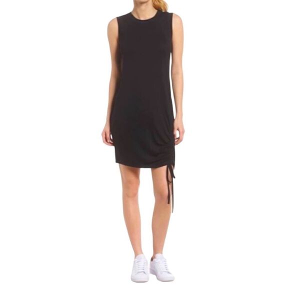 ZELLA Black Sleeveless Studio Slide Cinch Dress. Size Medium - Picture 1 of 8